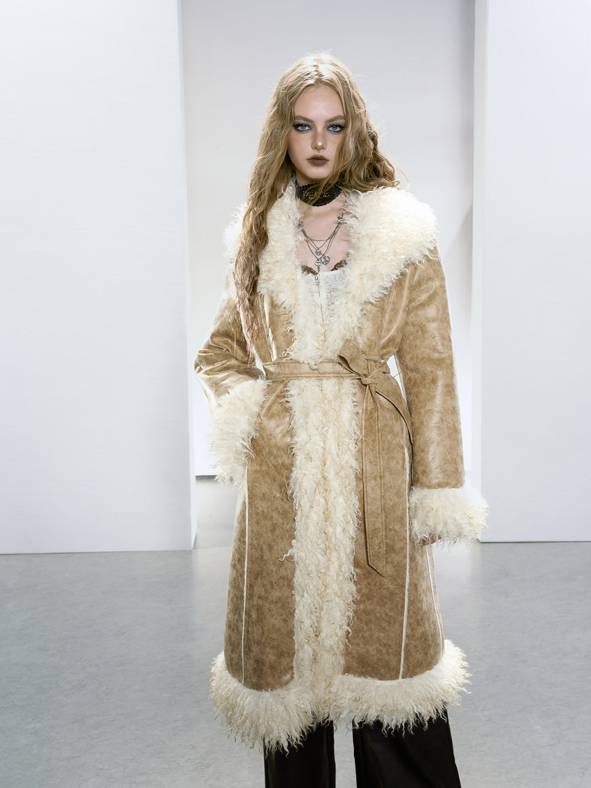 Strike A Pose | Long Faux Fur Coat