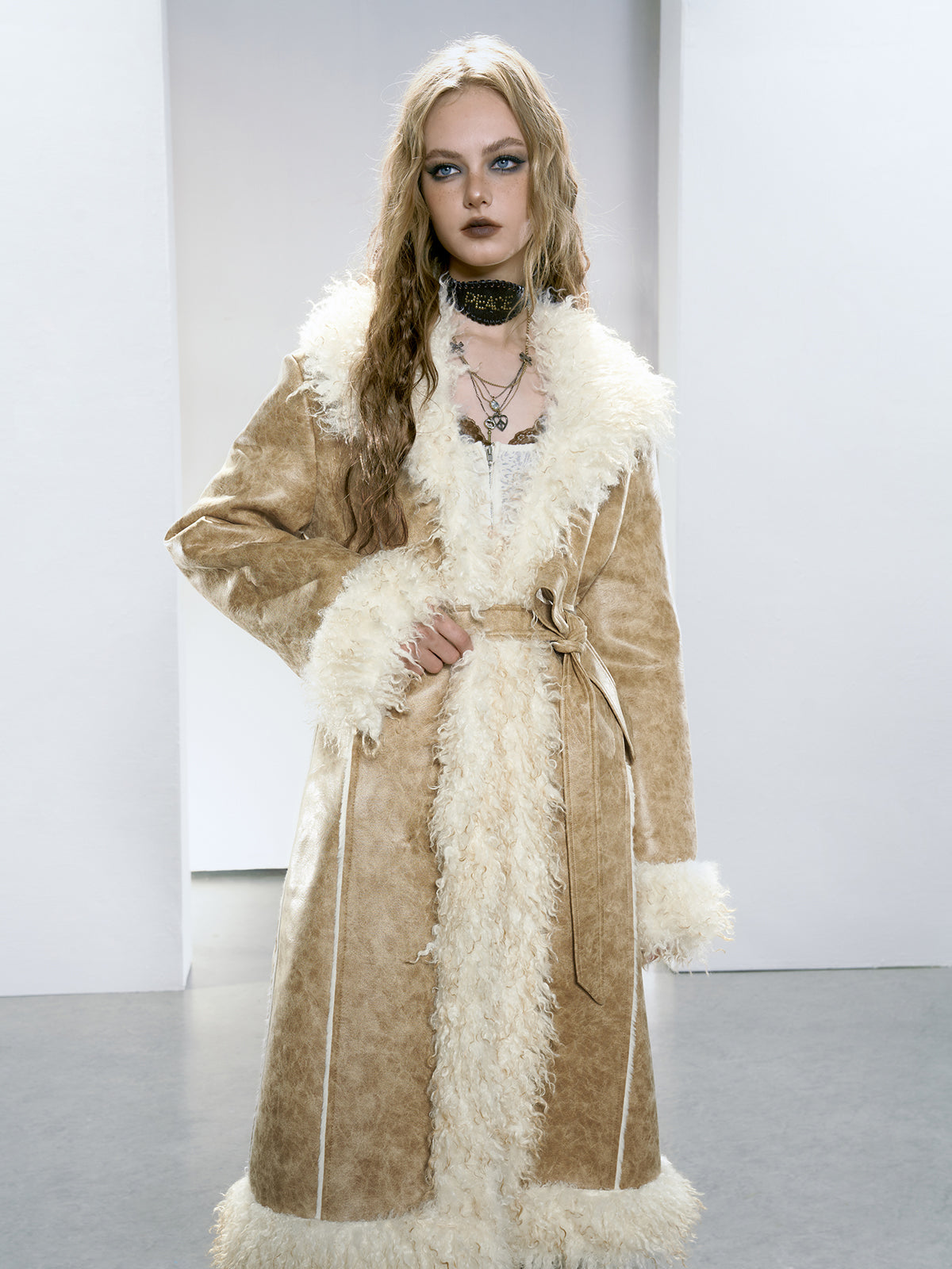 Strike A Pose | Long Faux Fur Coat