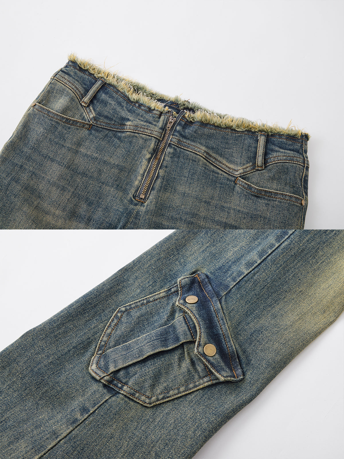 Strike A Pose | Vintage Washed Slightly Flared Jeans