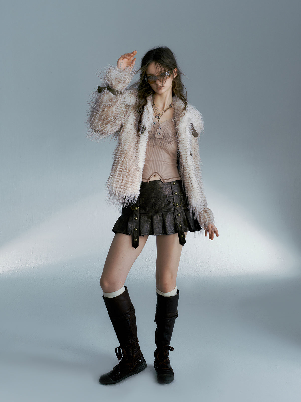 Strike A Pose | Fluffy Faux Fur Coat