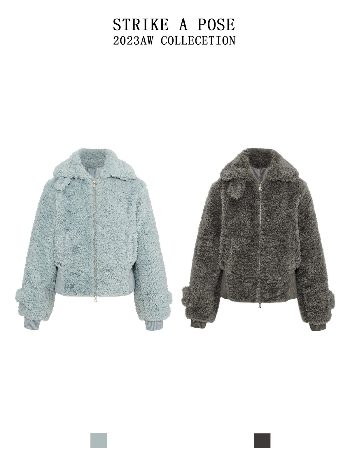 Strike A Pose | Faux Lambswool Coat